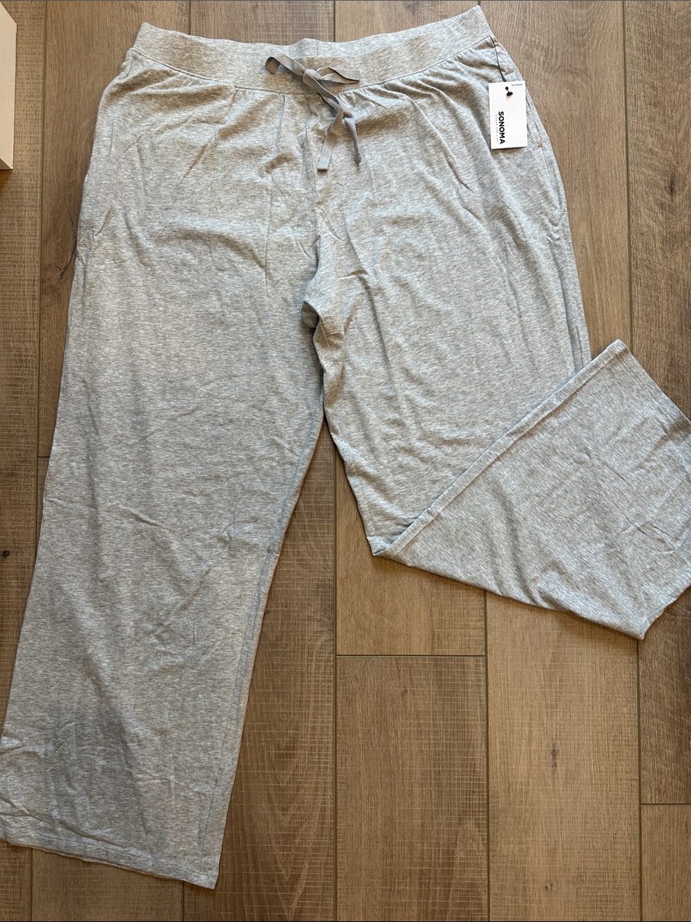 Sonoma Light Gray Women’s Lounge Pants with Drawstring